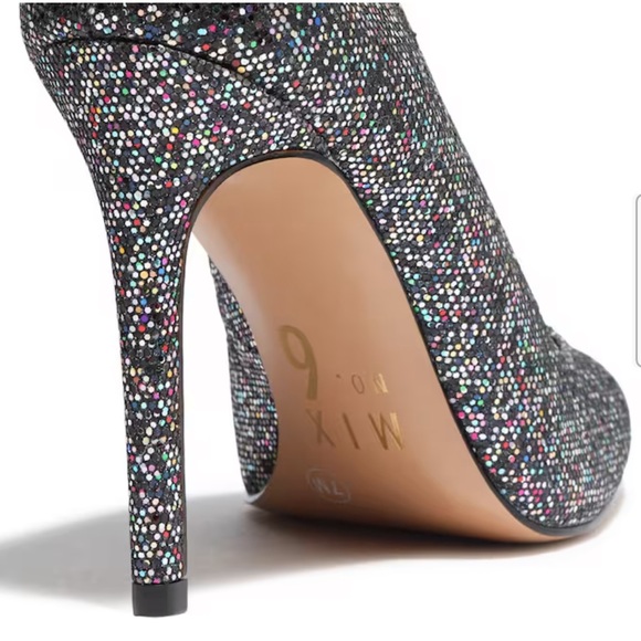 Mix No. 6 Danyah Festive Glam Grey Glitter Pumps - Picture 11 of 13